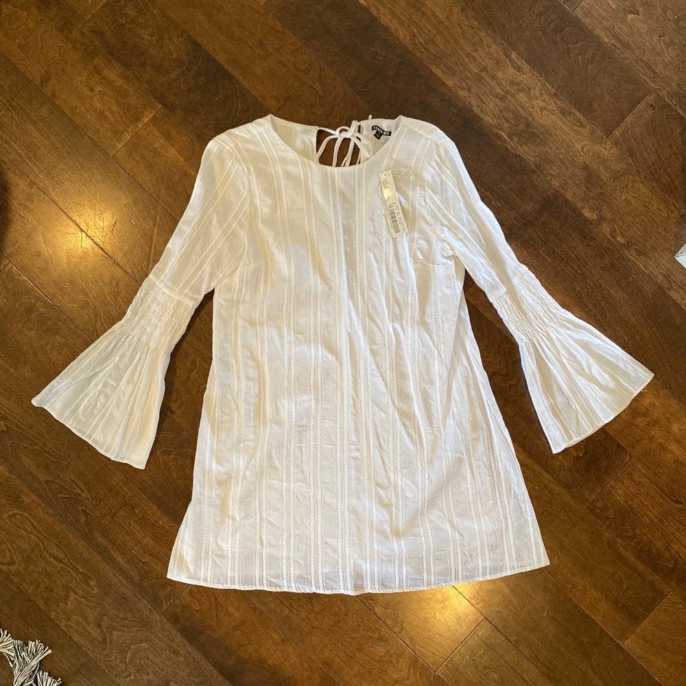 Gianni Bini White Bell Sleeve Playsuit